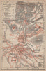BAYREUTH antique town city stadtplan. Bavaria. St Georgen karte 1902 old map