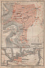 ROTHENBURG OB DER TAUBER town city stadtplan. Bavaria, Deutschland 1902 map
