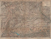 SOUTH GERMANY SÜD-DEUTSCHLAND Bavaria Bayern Baden Württemberg Franken 1907 map