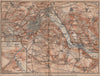 STUTTGART environs/umgebung.Cannstatt Esslingen Fellbach Hommelshausen 1907 map