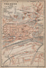 TÜBINGEN town city stadtplan. Baden-Württemberg. Tubingen karte 1907 old map