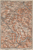 SCHWÄBISCHE ALB Südwest. Swabian Jura. Obere Donau Balingen Tuttlingen 1907 map