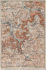 REUTLINGEN Metzingen Pfullingen. Schwäbische Alb. Swabian Jura karte 1907 map