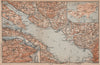 LAKE CONSTANCE inset LINDAU. Konstanz St Gallen Bregenz. Topo-map 1907 old