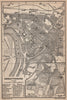 ASCHAFFENBURG antique town city stadtplan. Schönbusch. Bavaria karte 1907 map