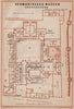 GERMANISCHES NATIONALMUSEUM, NÜRNBERG Nuremberg. Ground floor plan 1907 map
