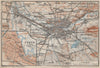 NÜREMBURG (NURNBERG) & FÜRTH town city stadtplan. Bavaria karte 1907 old map