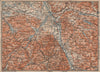 SALZBURG environs. Berchtesgaden Faistenau Seekirchen Reichenhall 1907 old map