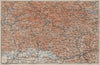 BAYRISCHERWALD. Bavarian Forest Cham Passau Böhmerwald karte. BAEDEKER 1907 map