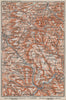SCHWÄBISCHE ALB Südwest. Swabian Jura. Obere Donau Balingen Tuttlingen 1910 map