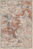 REUTLINGEN Metzingen Pfullingen. Schwäbische Alb. Swabian Jura karte 1910 map