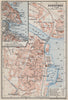 CONSTANCE. KONSTANZ. town city stadtplan. Germany karte. BAEDEKER 1910 old map