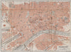 FRANKFURT AM MAIN antique town city stadtplan. Hessen karte. BAEDEKER 1910 map