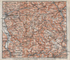 SPESSART topo-map. Aschaffenburg Lohr am Main Zertheim Geiersberg 1910 old