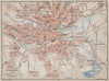 NÜRNBERG antique town city stadtplan. Nuremberg. Bavaria karte 1910 old map