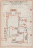 GERMANISCHES NATIONALMUSEUM, NÜRNBERG Nuremberg. First floor plan 1910 old map