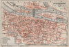 REGENSBURG town city stadtplan. Bavaria. Ratisbon. Stadtamhof karte 1910 map