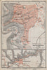 ROTHENBURG OB DER TAUBER town city stadtplan. Bavaria, Deutschland 1910 map