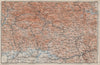 BAYRISCHERWALD. Bavarian Forest Cham Passau Böhmerwald karte. BAEDEKER 1910 map