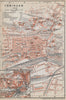 TÜBINGEN town city stadtplan. Baden-Württemberg. Tubingen karte 1914 old map