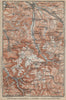 KIRCHHEIM UNTER TECK & umgebung. Lauter valley Bad Urach Weilheim Burg 1914 map