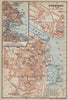 CONSTANCE. KONSTANZ. town city stadtplan. Germany karte. BAEDEKER 1914 old map
