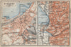 BREGENZ town city stadtplan and environs. Österreich Austria karte 1914 map