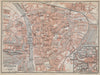 WÜRZBURG town city stadtplan & umgebung/environs. Wurzburg. Bavaria 1914 map
