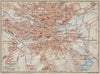 NÜRNBERG antique town city stadtplan. Nuremberg. Bavaria karte 1914 old map