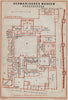GERMANISCHES NATIONALMUSEUM, NÜRNBERG Nuremberg. Ground floor plan 1914 map