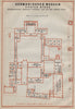 GERMANISCHES NATIONALMUSEUM, NÜRNBERG Nuremberg. First floor plan 1914 old map