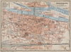 REGENSBURG town city stadtplan. Bavaria. Ratisbon. Stadtamhof karte 1914 map