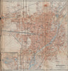 MÜNCHEN (MUNICH) town city stadtplan I. Munchen Nymphenburg. Bavaria 1914 map