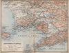 Golfo di/DINTORNI DI NAPOLI. Bay of Naples & environs. Campania mappa 1896