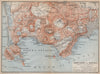 Contorni di NAPOLI. NAPLES western environs. Golfo di Pozzuoli. Italy 1896 map