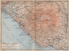 Contorni di NAPOLI. NAPLES eastern environs. Vesuvio Vesuvius. Italy 1896 map