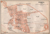 POMPEII antique town city plan piano urbanistico (2). Italy mappa 1896 old