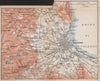 PALERMO environs. La Conca d'Oro. Italy mappa. BAEDEKER 1896 old antique