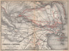 SYRACUSE plan/environs. SIRACUSA e contorni. Italy mappa. BAEDEKER 1896