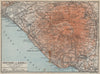Contorni di NAPOLI. NAPLES eastern environs. Vesuvio Vesuvius. Italy 1912 map
