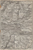 GRAN SASSO D'ITALIA & AQUILA town city plan. Paganica. Italy mappa 1912