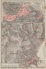TAORMINA town city plan piano urbanistico & environs. Italy mappa 1912 old