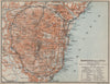 MOUNT ETNA environs/contorni. Catania Giarre Acireale. Sicily Sicilia 1912 map