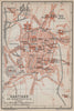 SANTIAGO DE COMPOSTELA town city ciudad plan. Spain España mapa 1913 old