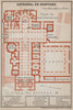 CATHEDRAL OF /  CATEDRAL DE SANTIAGO floor plan. Spain España mapa 1913