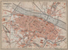 SARAGOSSA ZARAGOZA antique town city ciudad plan. Spain España mapa 1913