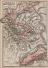 MONTAÑA & MONASTERIO DE MONTSERRAT. Topo-map. Spain España mapa 1913 old