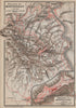 MONTAÑA & MONASTERIO DE MONTSERRAT. Topo-map. Spain España mapa 1913 old