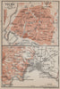 PALMA DE MALLORCA town city plan & environs. Majorca. Spain España 1913 map