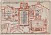 PALACIO ARABE DE LA ALHAMBRA floor plan. Granada. Spain España mapa 1913
